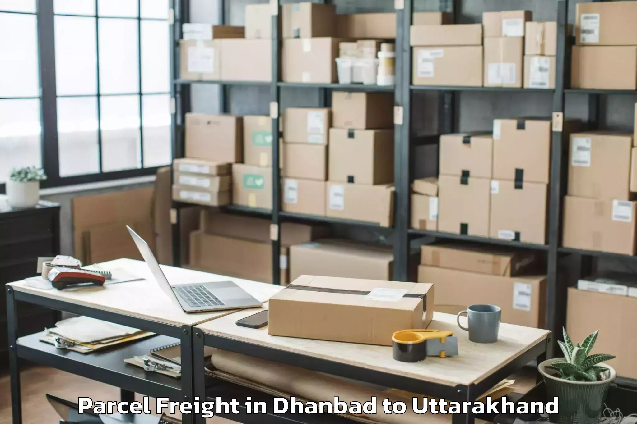 Dhanbad to Chaubattakhal Parcel Freight Booking